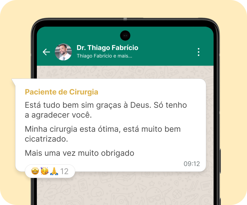 Depoimento da Paciente de Cirurgia